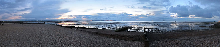 Whitstable beach panorama Whitstable beach panorama