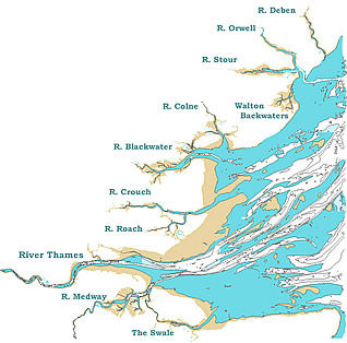 chart of the Rivers of the Estuary